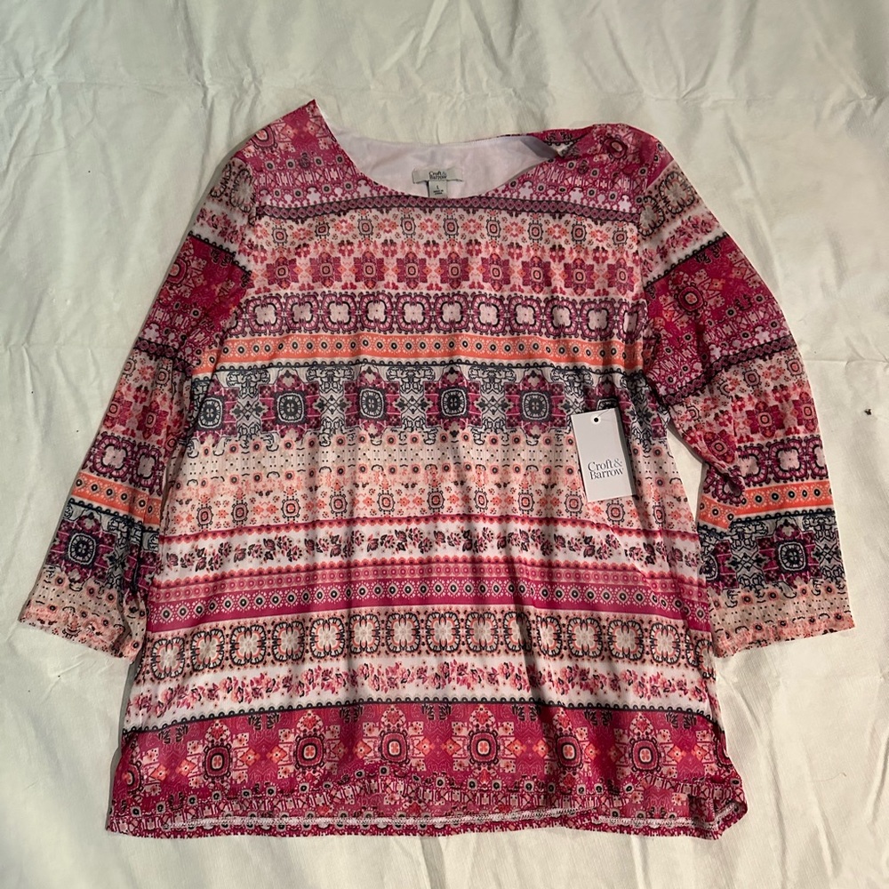 Croft & Barrow 3/4 Sleeve Top